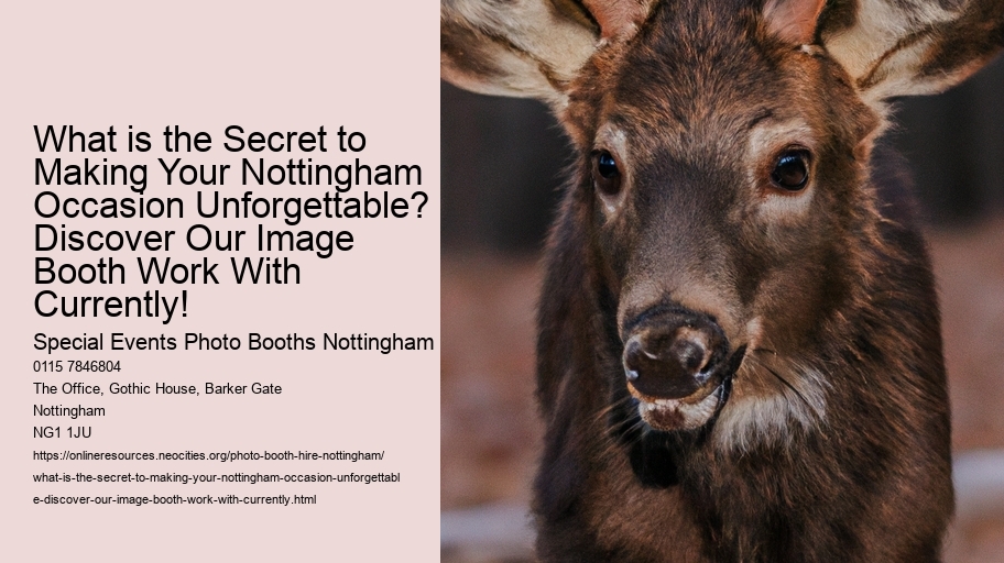 What is the Secret to Making Your Nottingham Occasion Unforgettable? Discover Our Image Booth Work With Currently!