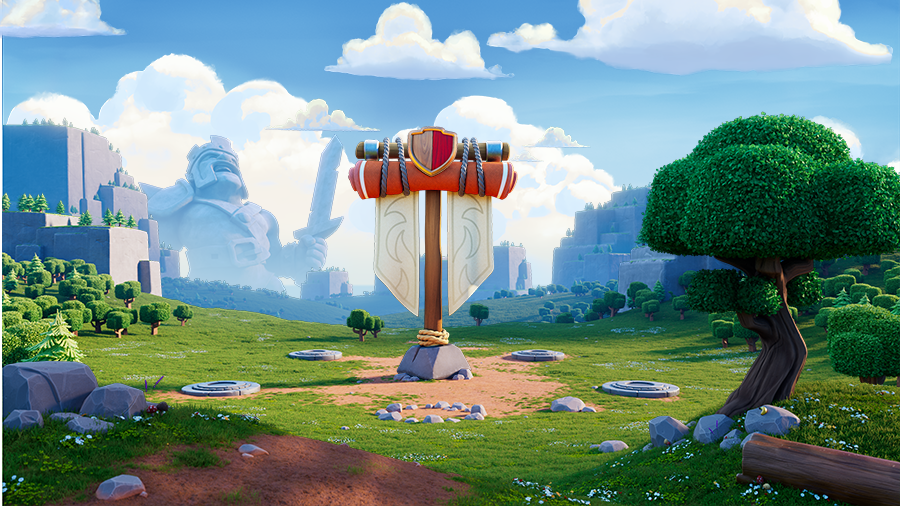 Visuel officiel des Chroniques du Chef, la rétrospective annuelle de Clash of Clans pour le 14e Clashiversaire