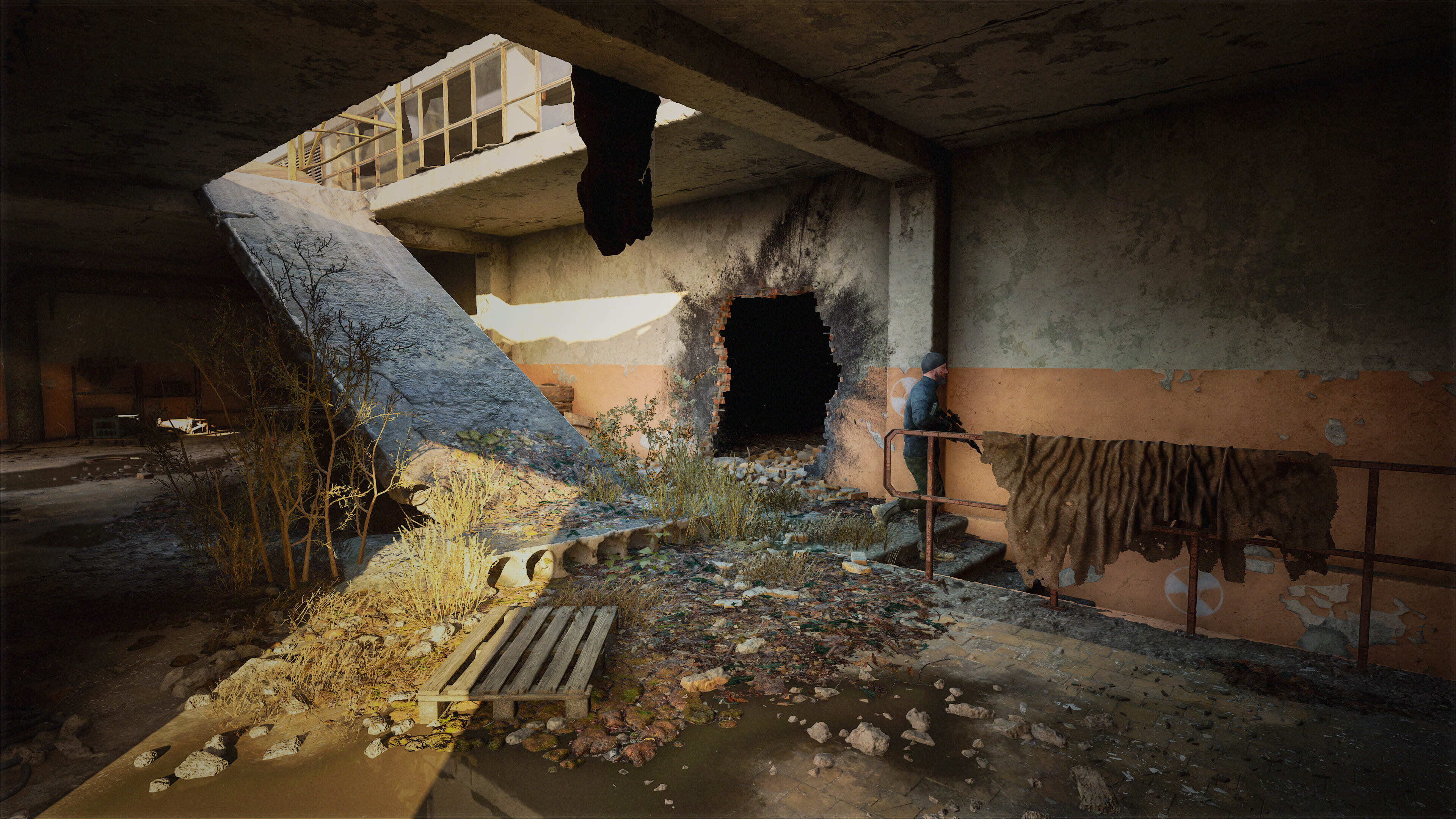 Salle abandonnée du laboratoire X-18 avec matériel scientifique dans S.T.A.L.K.E.R. 2