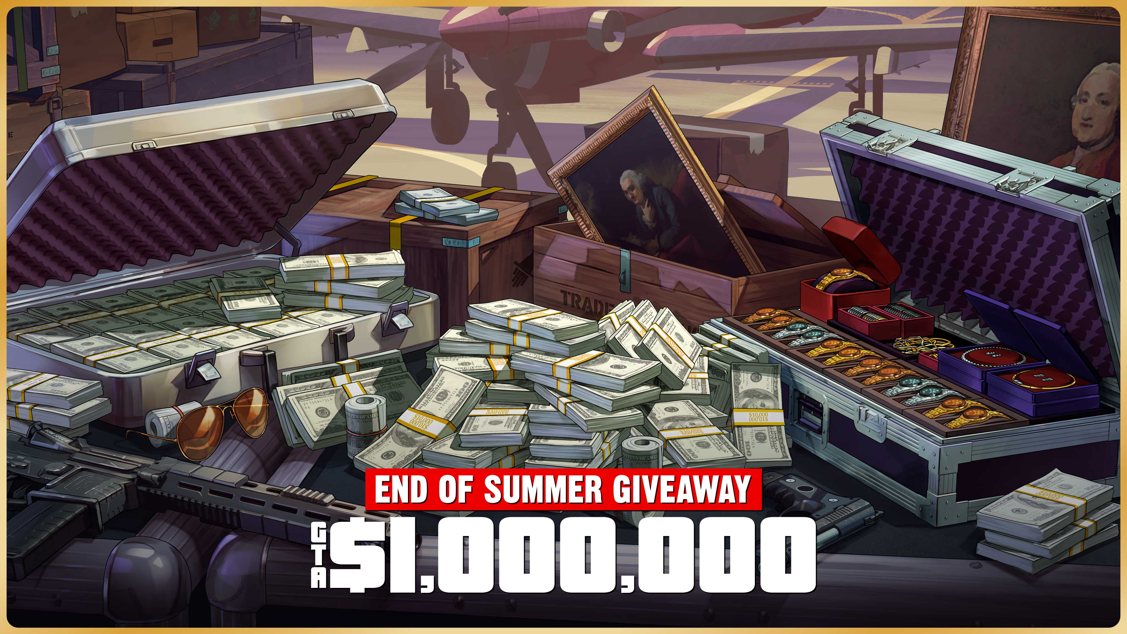 Imagen oficial del millón de GTA$ ofrecido en GTA Online en agosto de 2026