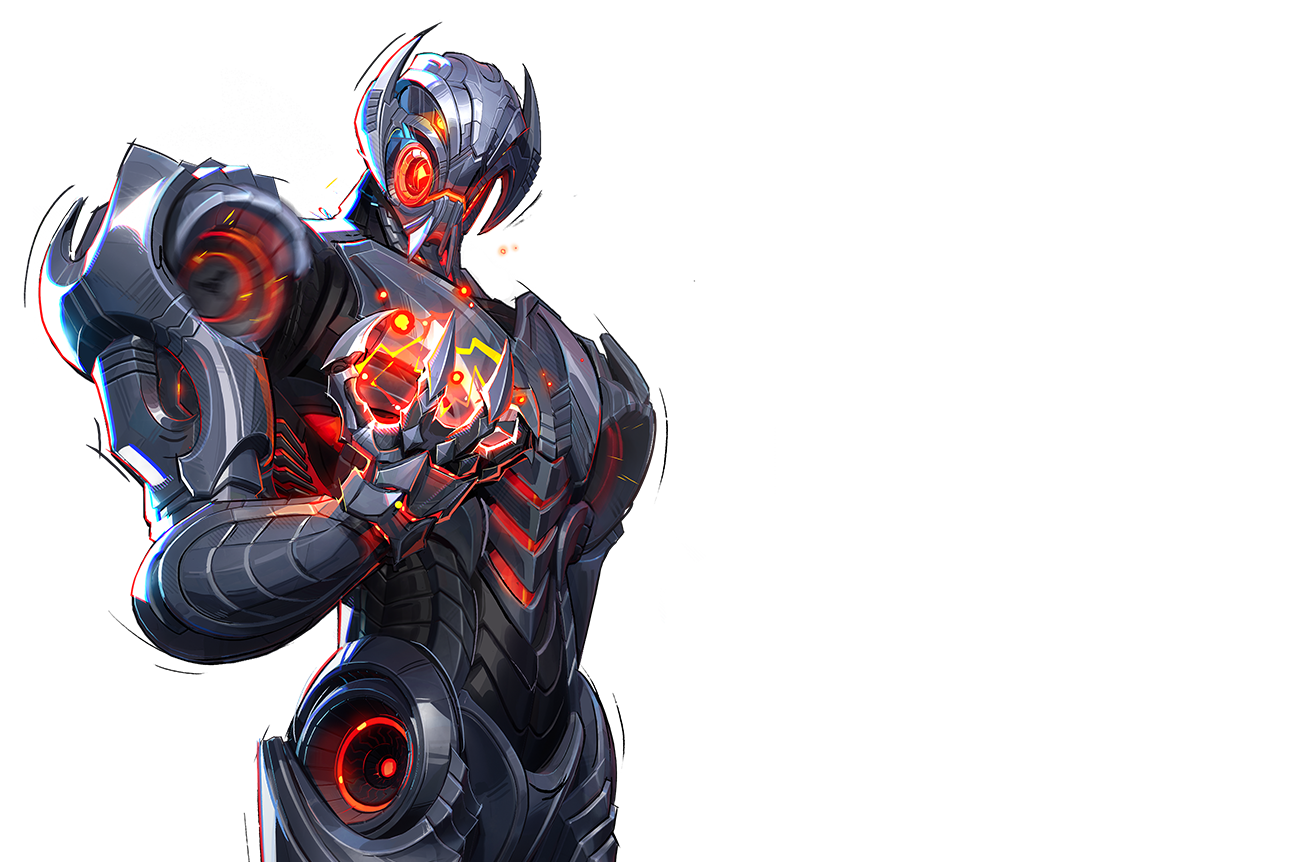 Rendu officiel d'Ultron dans Marvel Rivals