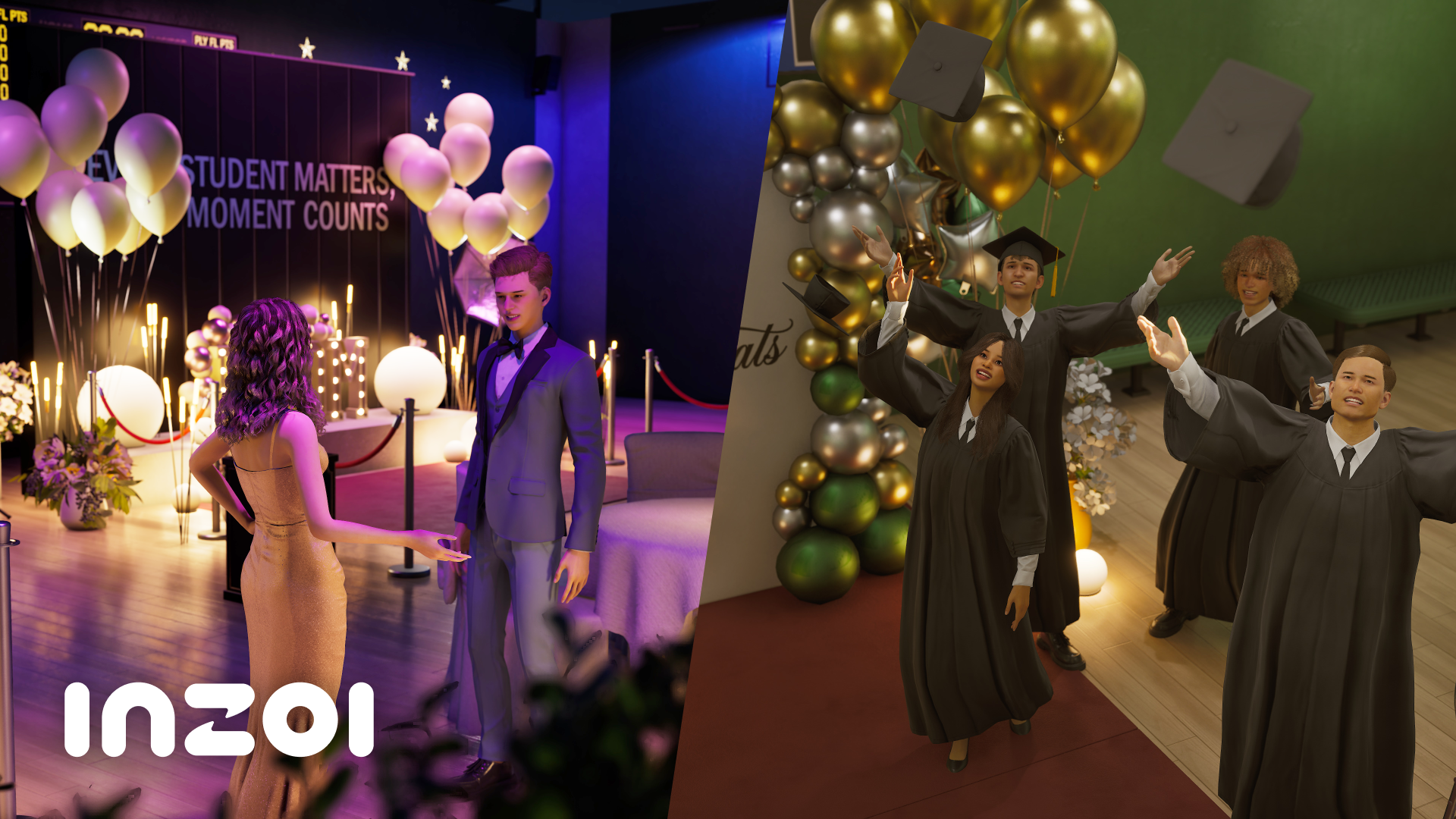 Prom and graduation ceremony in inZOI
