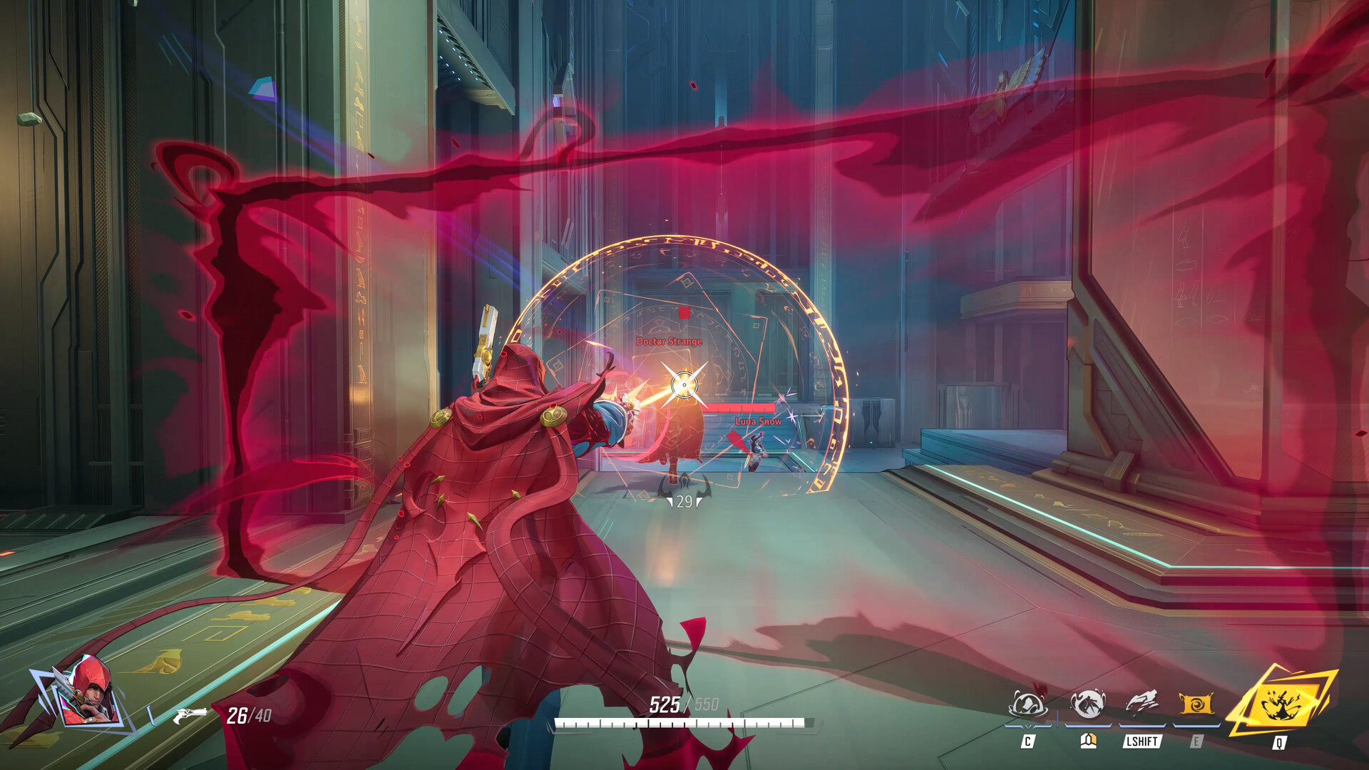 Un affrontement entre héros Marvel dans Marvel Rivals