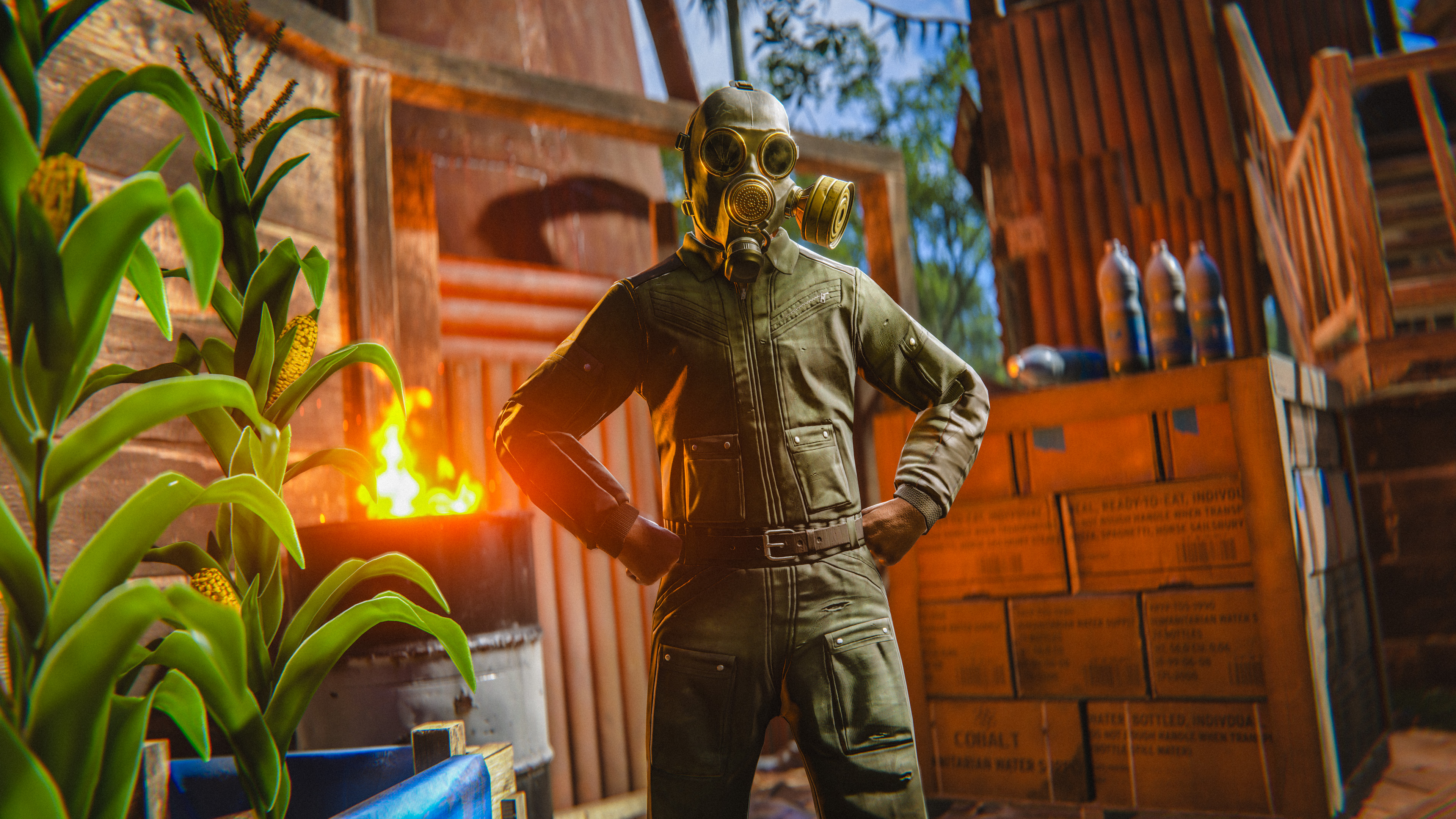 Vendeur PNJ d'un puits dans Rust, dont le stock est passé de 10 à 2 unités