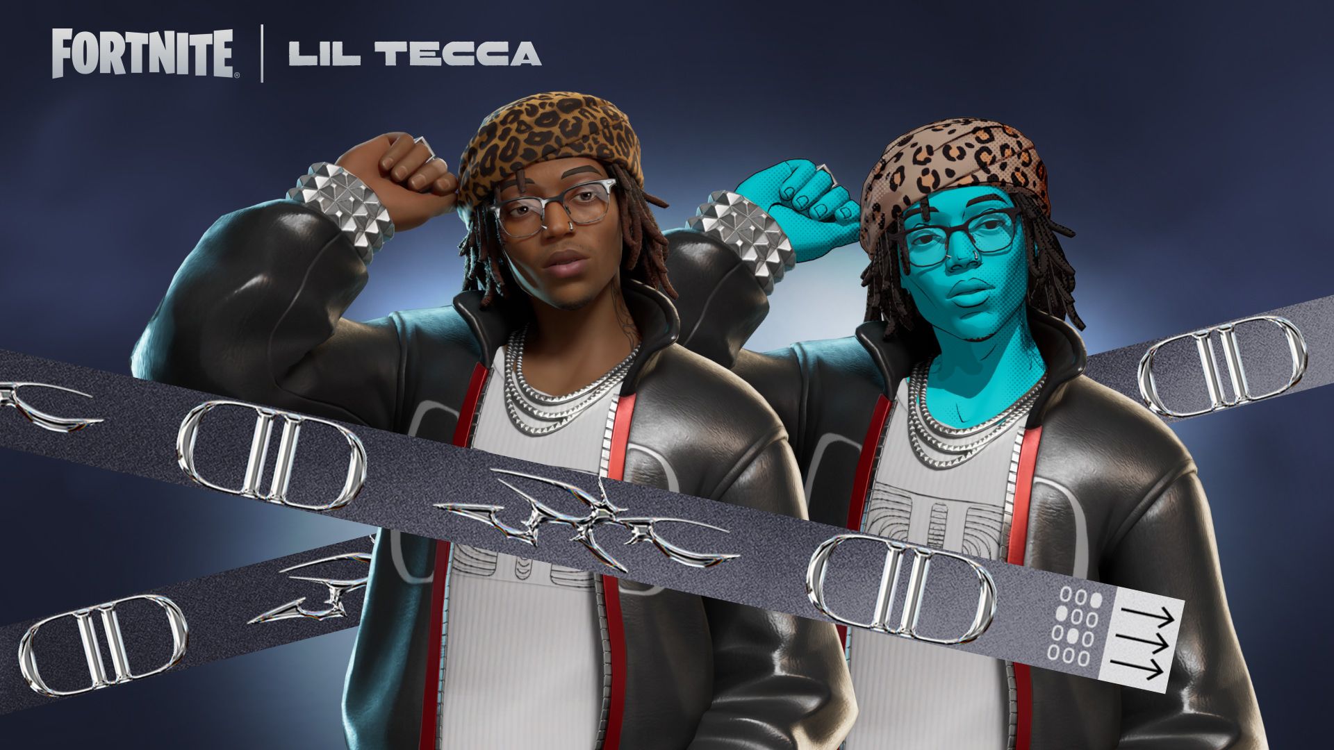 La tenue Lil Tecca de la boutique Fortnite et son style alternatif Ransom (cartoon)