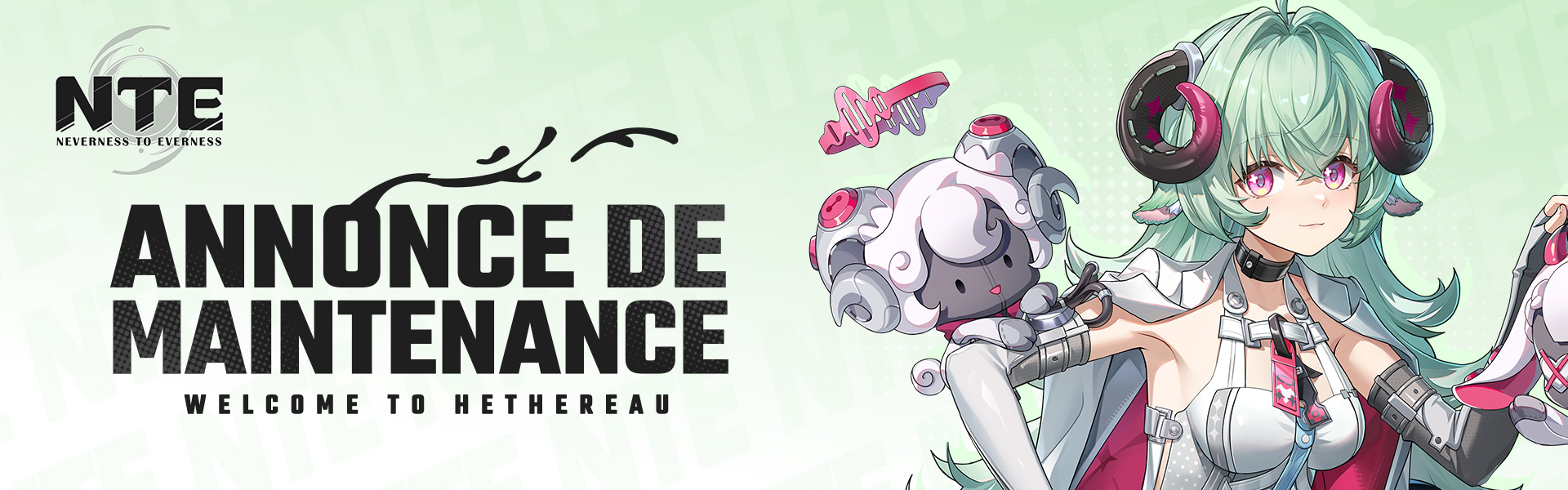 Iroi sur la bannière officielle française de la mise à jour du 29 juillet de NTE
