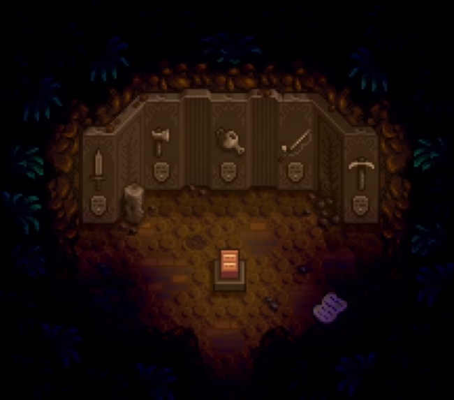 Die Meisterschaftshöhle und ihre fünf Säulen in Stardew Valley