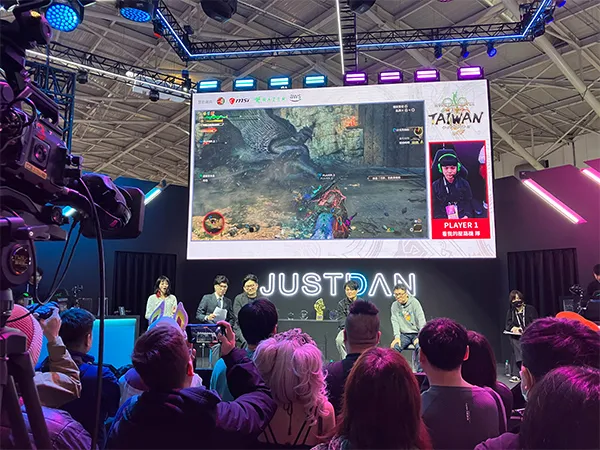 La scène de la finale taïwanaise du Monster Hunter Wilds Championship