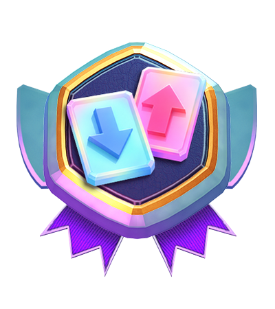 Le badge de la ligue de tirage C.H.A.O.S de Clash Royale