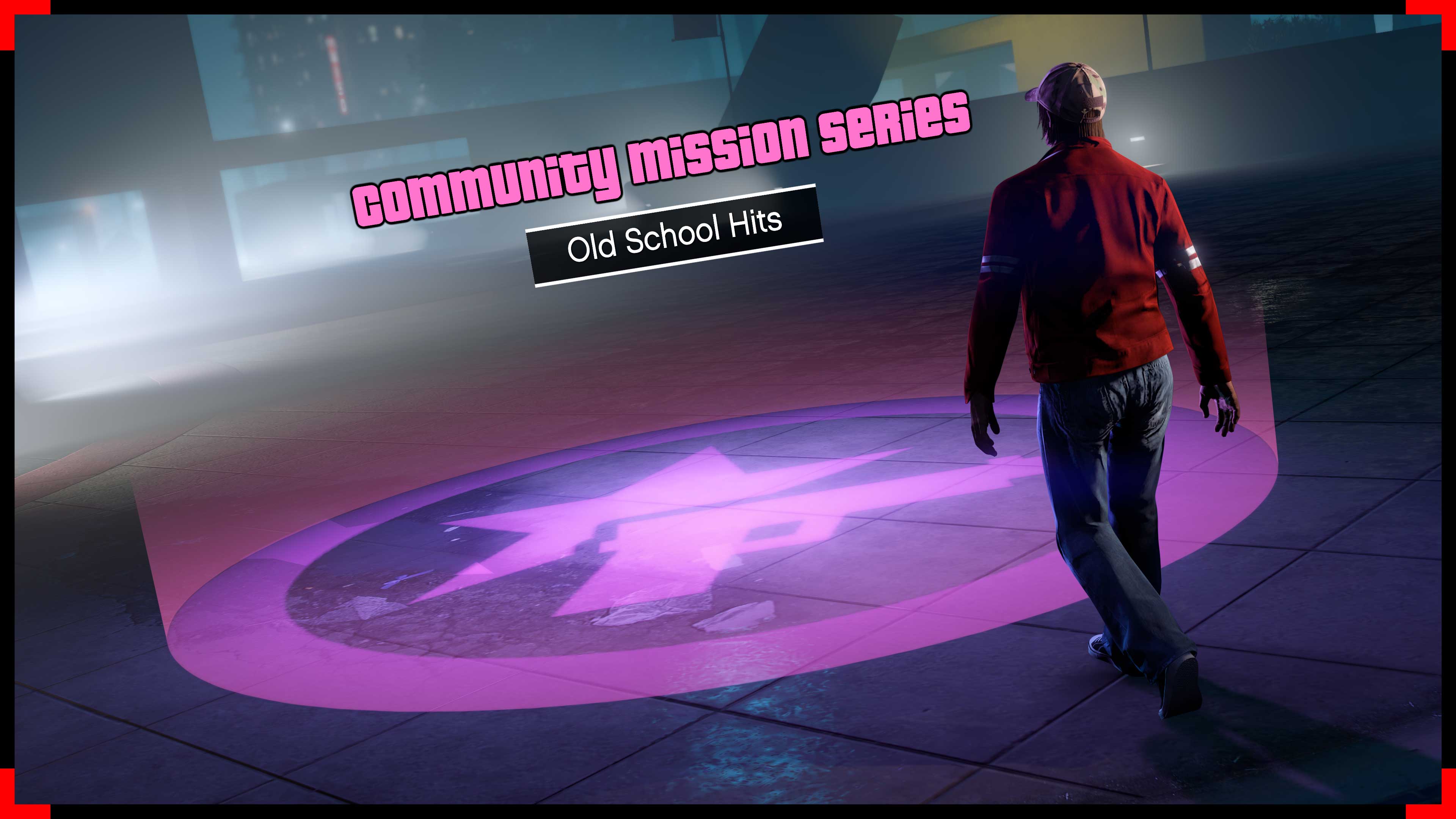 Le halo rose des activités de la communauté sur Legion Square dans GTA Online