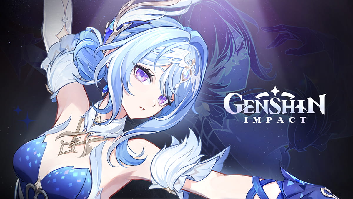 Illustration officielle d'Odette, personnage Cryo de la version 7.0 de Genshin Impact