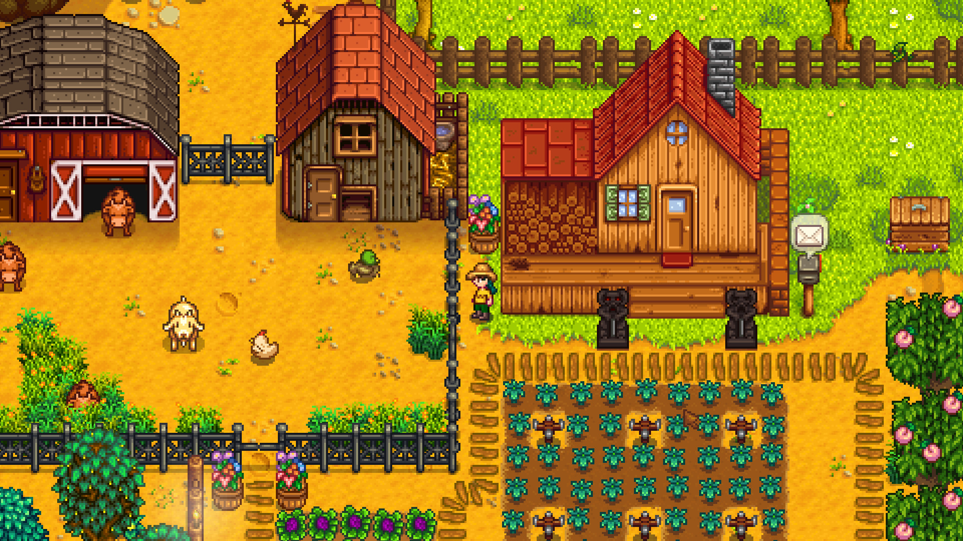 La maison de ferme de Stardew Valley, où emménage le conjoint après la cérémonie