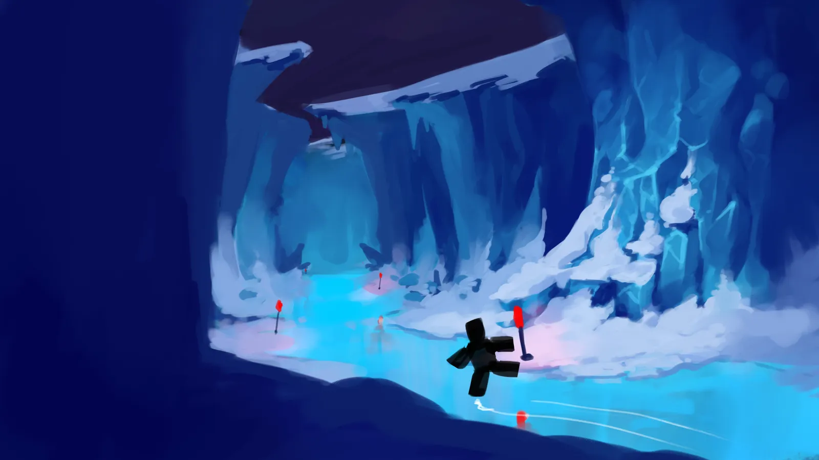 Concept art de Songhua Station, le chapitre 2 d'Egg Hunt 2026: The Grand Eggspress