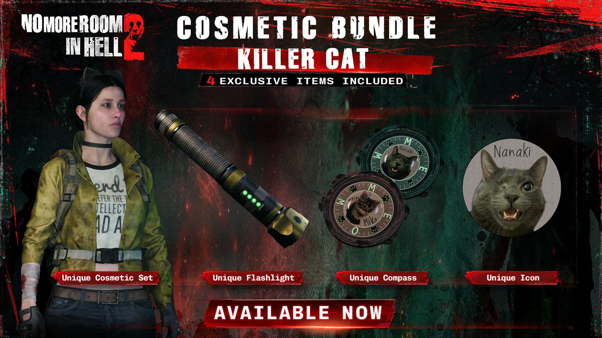 Kitller Cat DLC No More Room in Hell 2: pacotes Killer Cat, Enforcer e Scarecrow ...