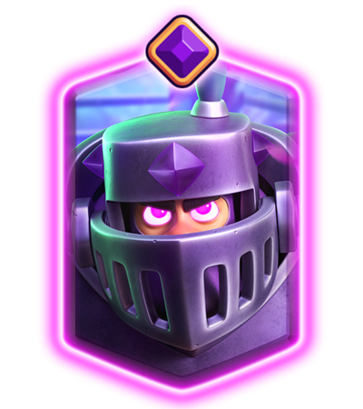 Carte du méga chevalier évolué dans Clash Royale