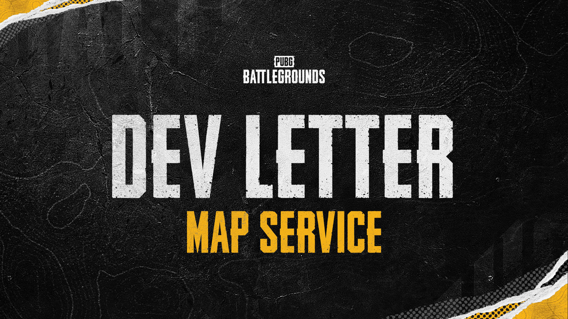 Visuel officiel de la Lettre des développeurs de PUBG consacrée à l'ajustement de la sélection de cartes