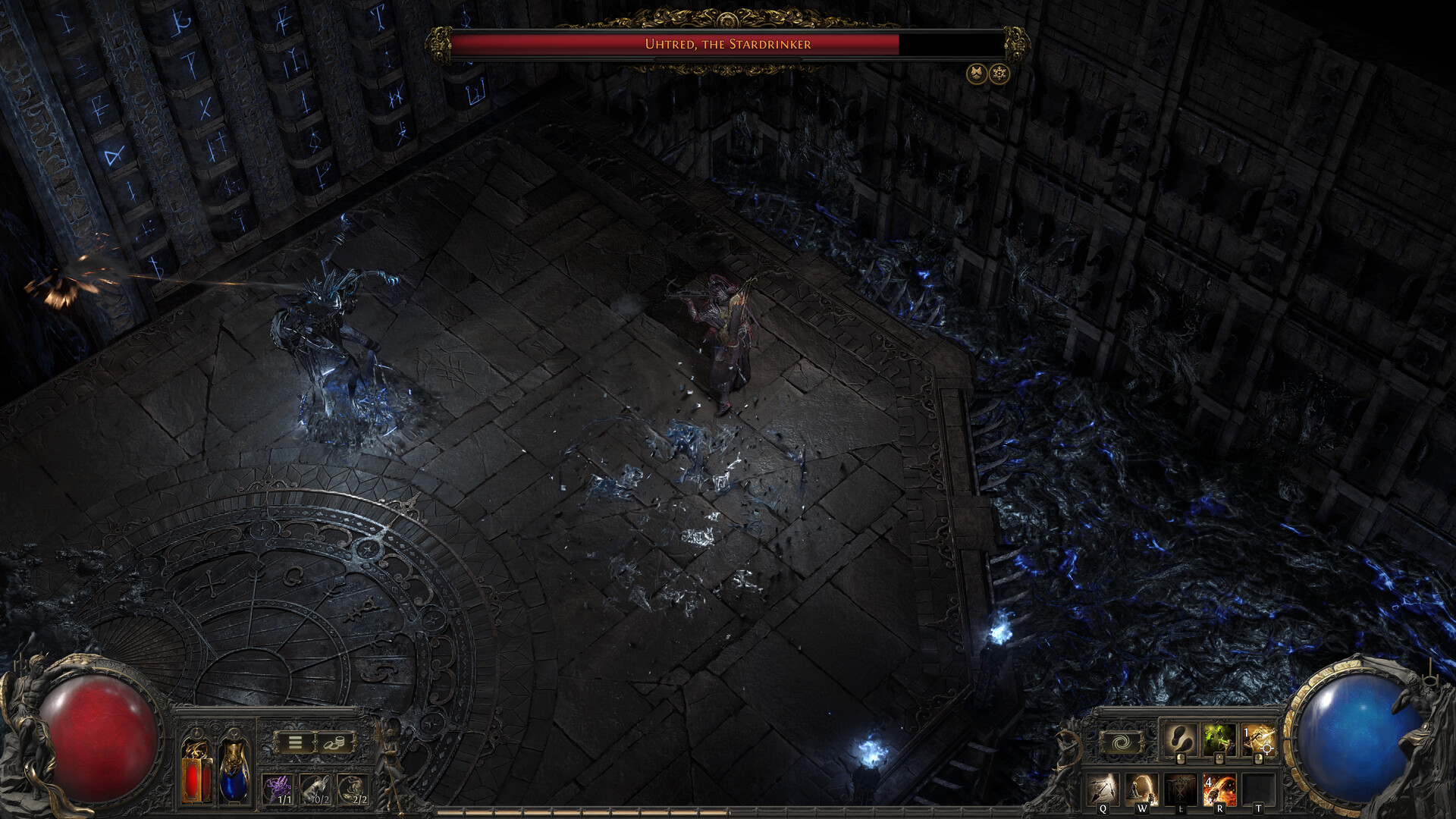 Affrontement contre Uthred, le Buveur d'étoiles dans Path of Exile 2