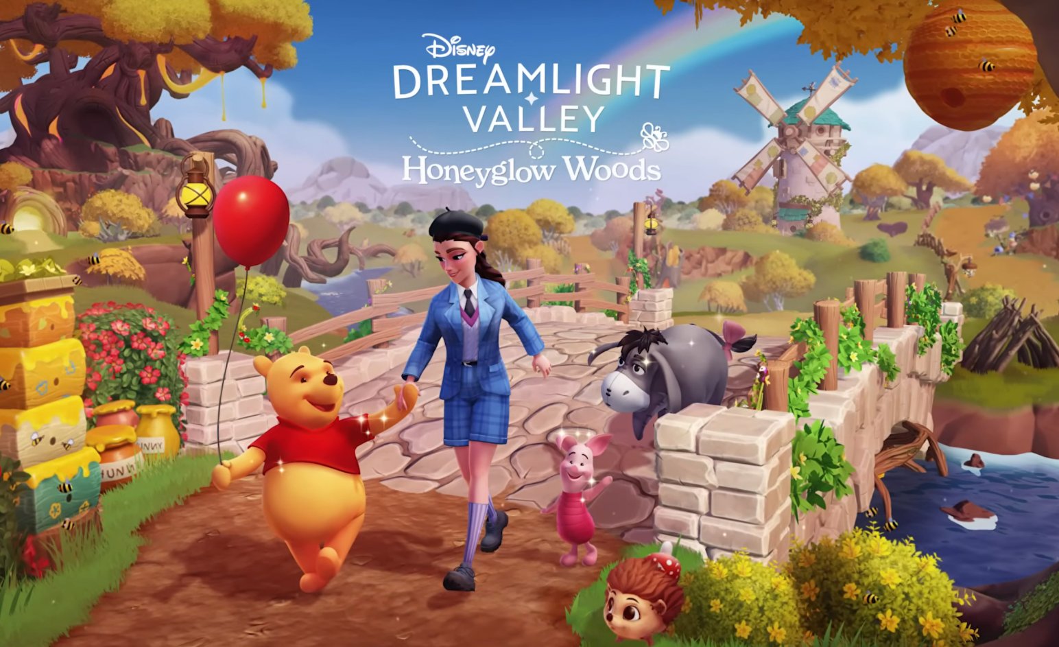 Disney Dreamlight Valley : Date de sortie de la mise à jour payante Honeyglow Woods avec Winnie