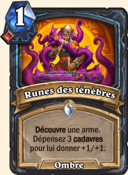 Carta Rune delle tenebre — Cavaliere della morte Hearthstone