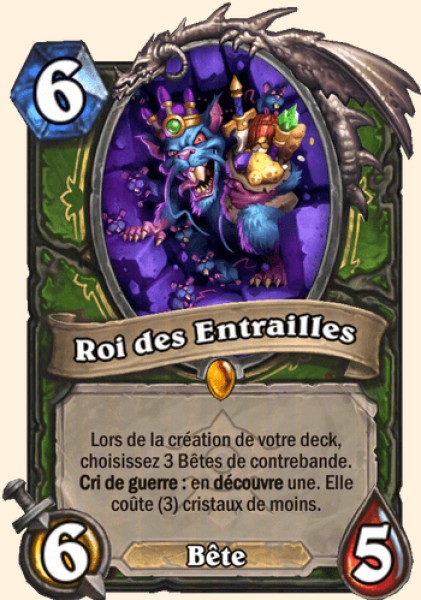 Roi des Entrailles — carte Hearthstone FR