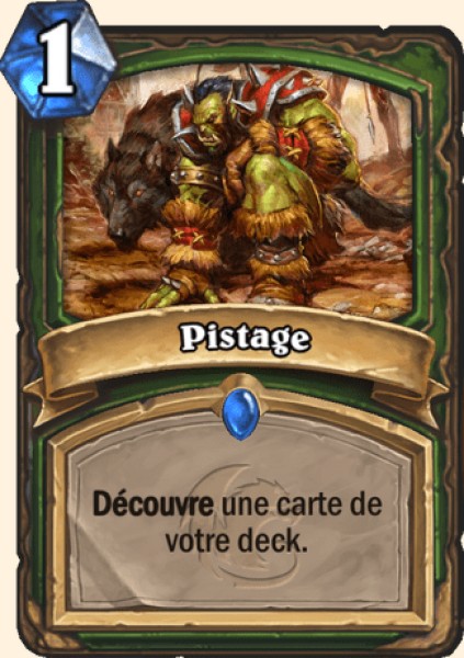 Carta Pistage — Chasseur Hearthstone