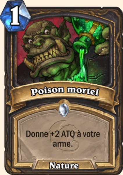 Carta Poison mortel — Voleur Hearthstone