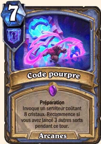Carte Code pourpre (Mage)