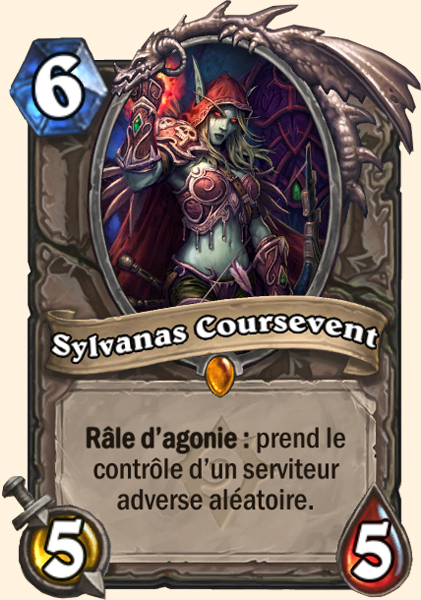 Sylvanas Coursevent, carte cible historique du craft