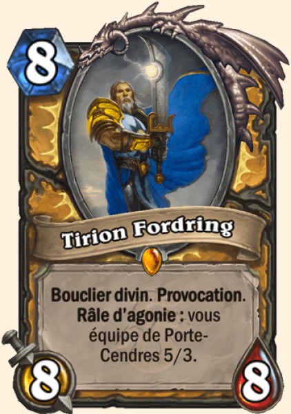 Tirion Fordring, Légendaire iconique du Paladin