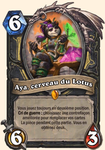 Aya, cerveau du Lotus — carte Hearthstone FR