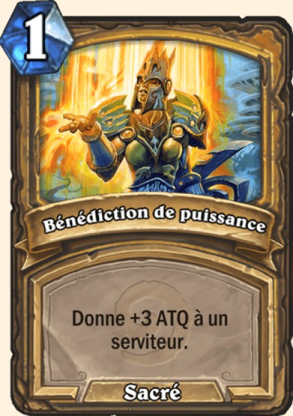 Carta Benedizione del potere — Paladino Hearthstone