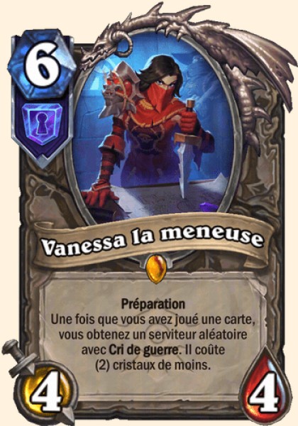 Vanessa la meneuse - Carte légendaire Hearthstone en français