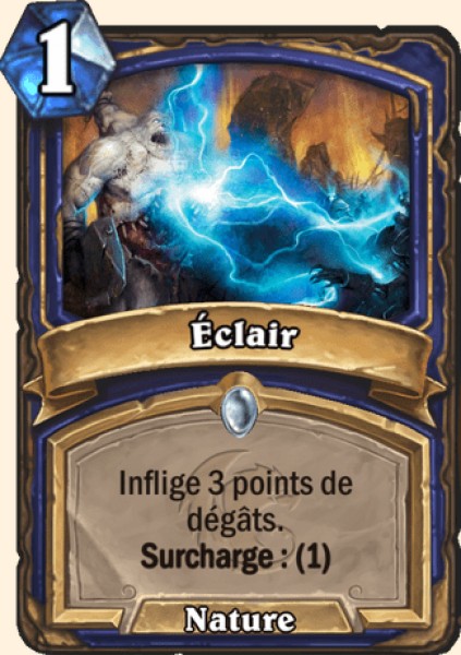 Carta Éclair — Chaman Hearthstone