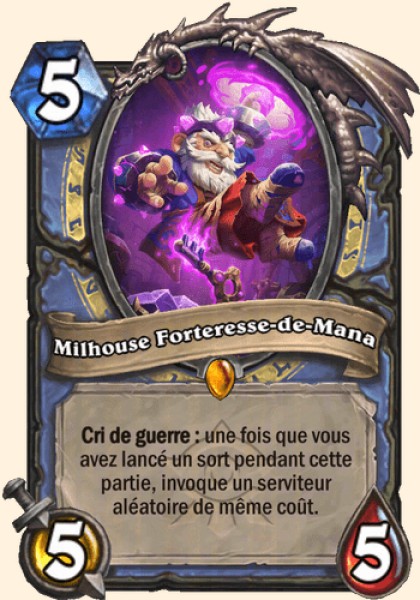 Milhouse Forteresse-de-Mana — carte Hearthstone FR
