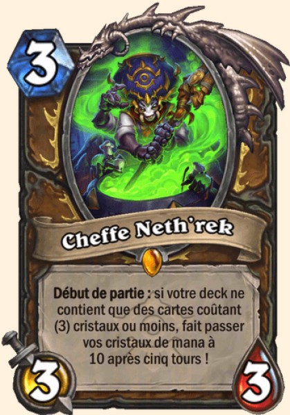 Cheffe Neth'rek — carte Hearthstone FR