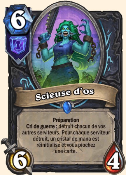 Carte Scieuse d'os (Chevalier de la Mort)