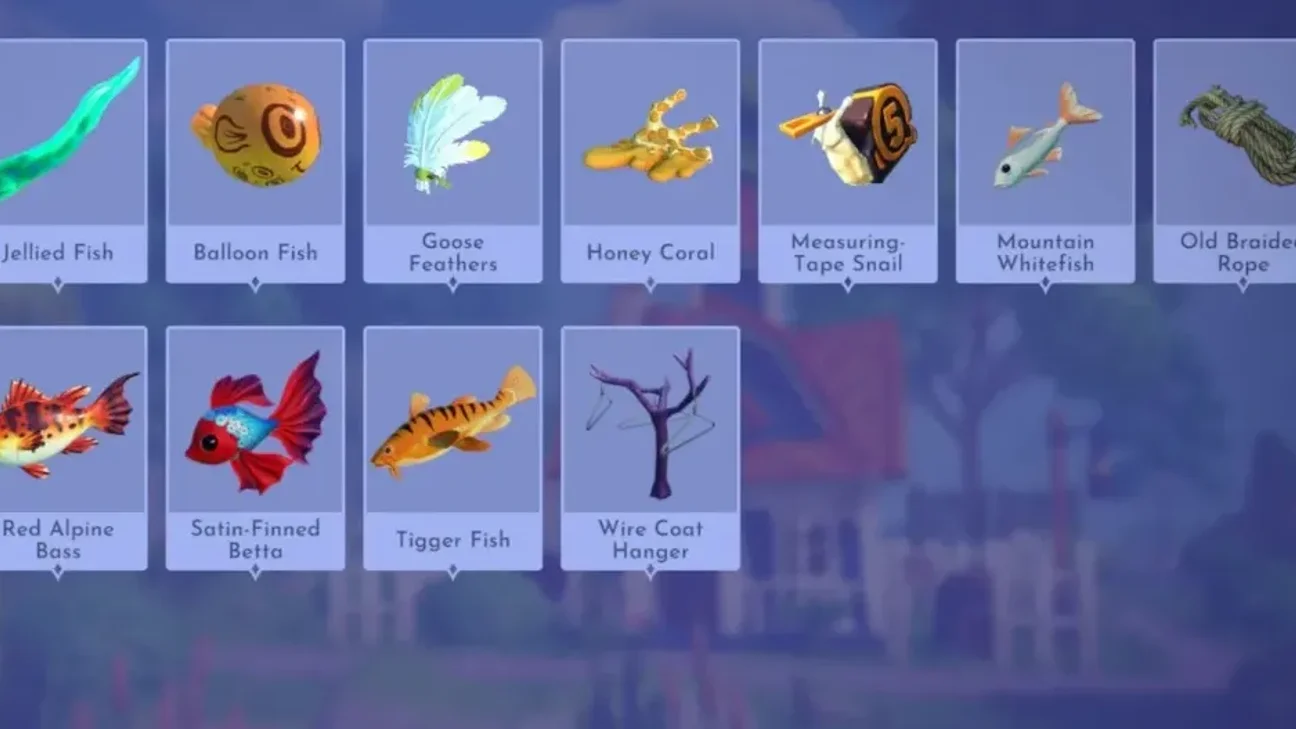 Fische Wishblossom Ranch Disney Dreamlight Valley: Vollständige Liste