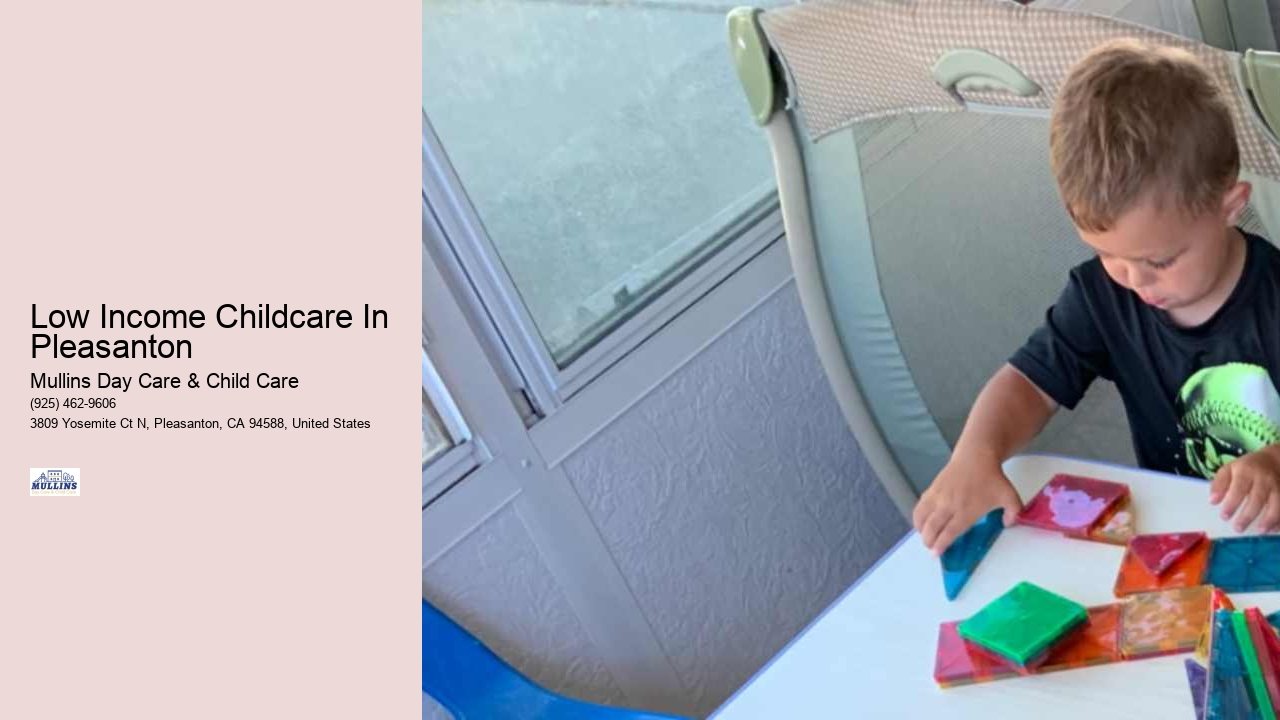 Low Income Childcare In Pleasanton