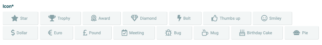 Blog - New notification and achievement icons! - Example of the variety of Achievements in Plecto
