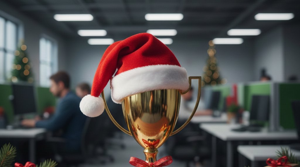 Christmas Contest Blog Trophy Santa