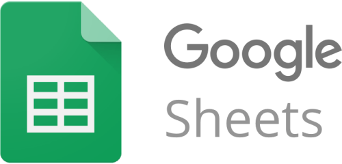 Google Sheets logo 500x240