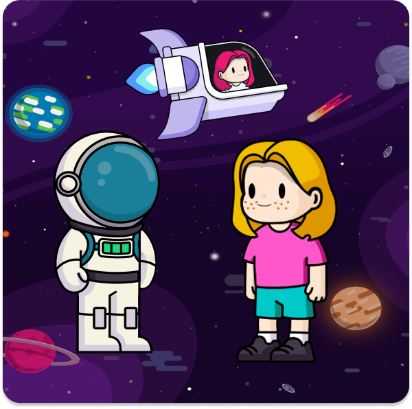 Avatars (space background)