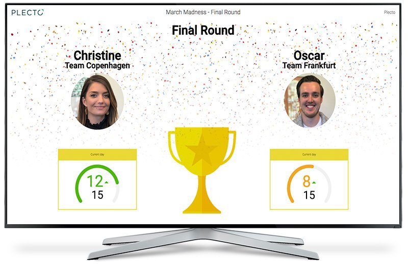 Blog - 4 Sports-themed Sales Contest Ideas to Engage Your Team - March-Madness-Final-Round- themed-sales-contest-on-dashboard
