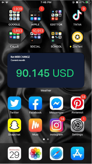 Mobile widget