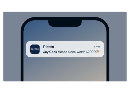 Plecto push notification