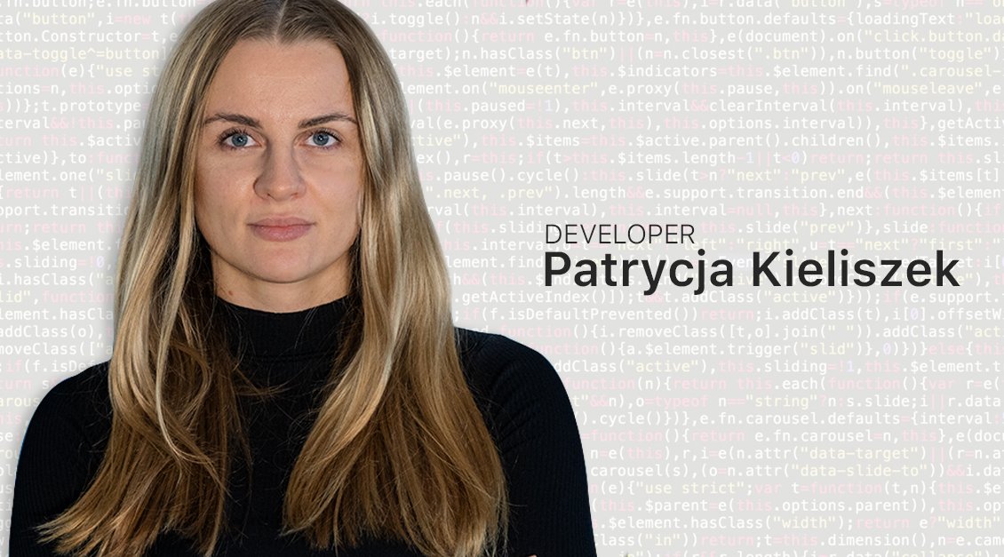 Blog - Portrait of Patrycja Kieliszek as Woman in Tech