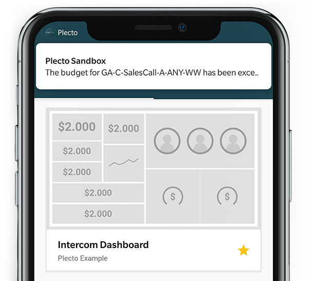 Blog - The Data Visualization Dashboard Solution for CEOs - Push notifications on the phone with Plecto
