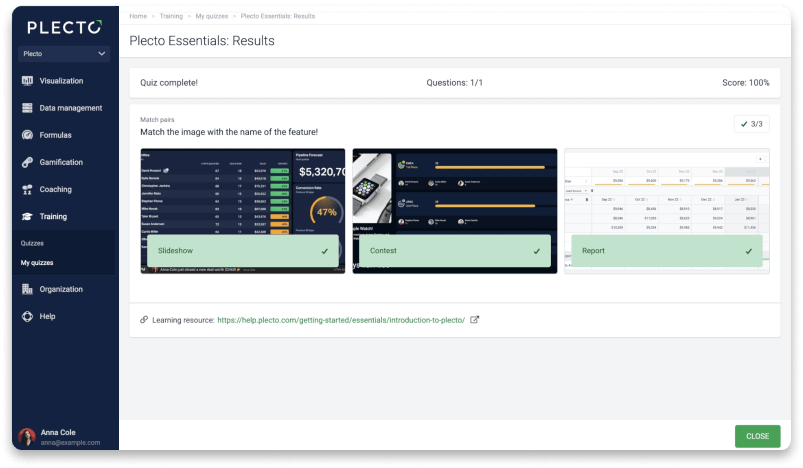 Quizzes rounded image landing page