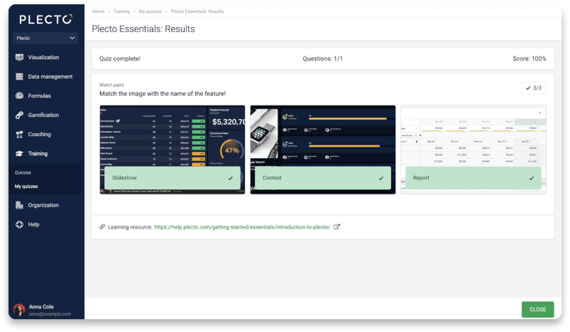 Quizzes rounded image landing page