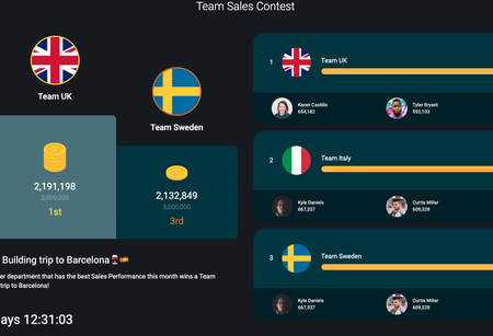 Team sales contest
